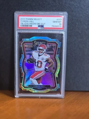 Tyreek Hill 2017 Panini Select Tie-Dye Prizm SSP /25 POP 1 PREMIER LEVEL CHIEFS - Image 1 of 2