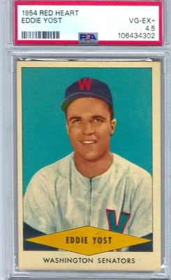 Red Heart 1954, Eddie Yost, graduado PSA 4,5. Foto 1 de 2
