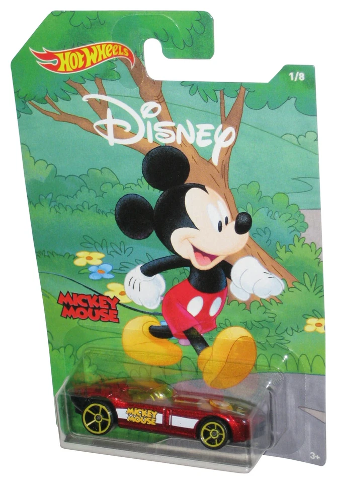 Hot Wheels Disney Mickey Mouse (2017) Red Fast Felion Toy Car 1/8 - Image 1 of 1