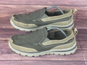 Skechers Milford Slip On Shoes Men 12 Relaxed 64365 Memory Foam Suede/Fabric - Bild 1 von 10