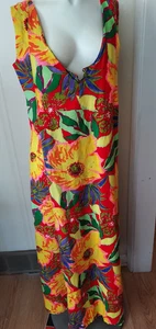 Maxi Vestido de Playa de Verano Floral Largo Boho Playa Vestido Solero Informal para Mujer Colorido - Imagen 1 de 12