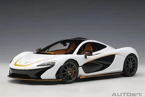 2013 McLAREN P1 ALASKAN DIAMOND BLACK ACCENTS 1:18 by AUTOart 76064 NEW IN BOX - Picture 1 of 22