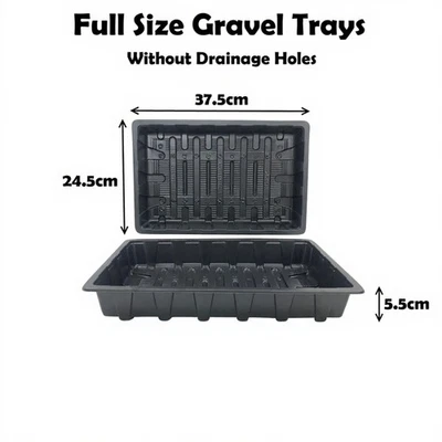 Gravel Tray Full Size No Holes Plant Garden Seed Trays Without Drainage Holes - Image 1 of 4