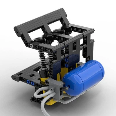 Custom: 3-Cylinder Pneumatic Engine & Manual Air Pump 352 PCS MOC-157730 - Image 1 of 4