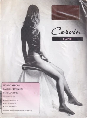Nylonstrümpfe CERVIN CAPRI 20 Denier Cappuccino. Größe 2. Strümpfe. - Bild 1 von 3