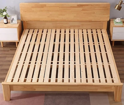 Vertical Queen Bed Slats Size Wooden  with Closely Spaced Boards -for a Mattress - Image 1 of 4