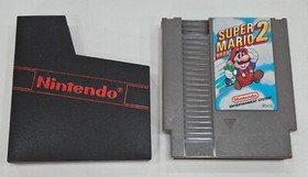 Super Mario Bros. 2 (Nintendo NES, 1988) CARTRIDGE w/SLEEVE TESTED WORKS VGC EXC