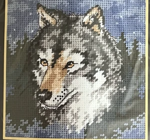 Vtg "Wolf" Needlepoint Kit by Dimensions 5”x 5” 7179 - Picture 1 of 3