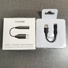 New Black Samsung USB Type C Headset Jack Adapter to 3.5mm Audio Aux Headphone