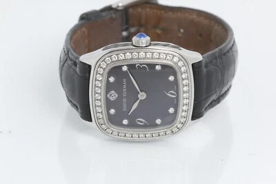 David Yurman Thoroughbred T304-XSST Black Diamond Dial Ladies Watch e10931 - Image 1 of 4