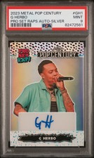 2023 Leaf Metal Pop Century #GH1 G Herbo Pro Set Raps Silver Auto /30 PSA 9 Mint