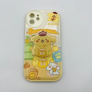 Funda para teléfono móvil Sanrio Pompompurin con soporte emergente de personaje iPhone 12 - Imagen 1 de 5