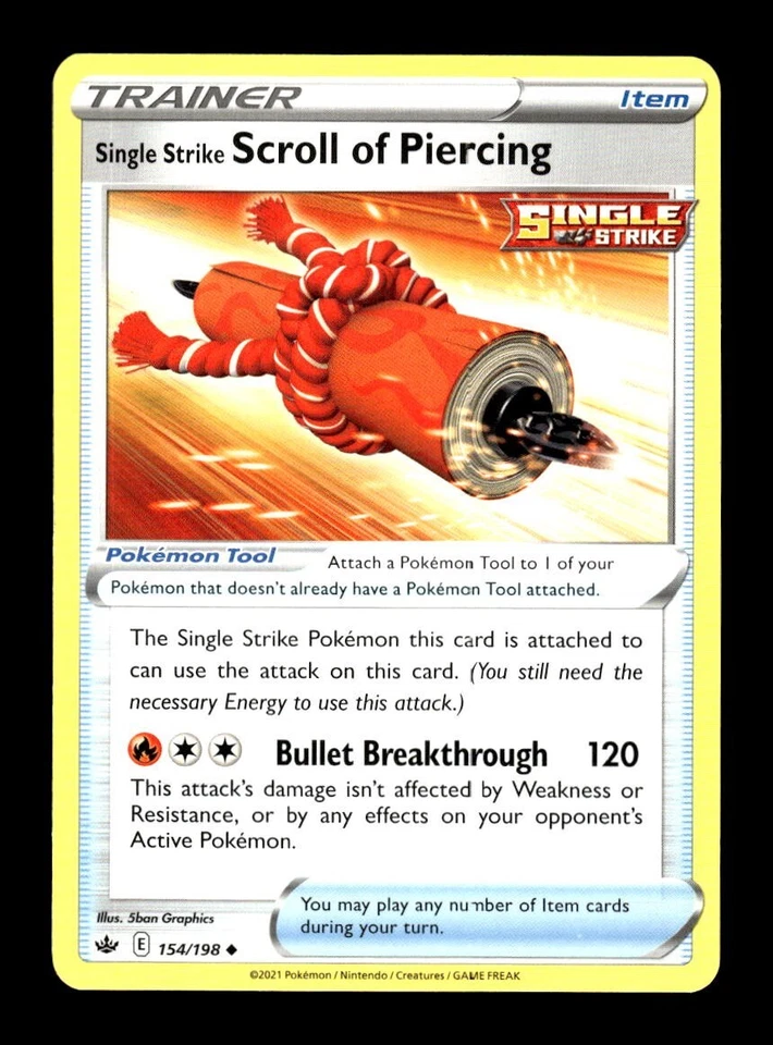 Pokemon Chilling Reign SCROLL OF PIERCING 154/198 - Image 1 of 1