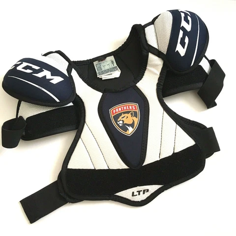 Florida Panthers Body Protector Junior Kids Size Small Blue White CCM Cover