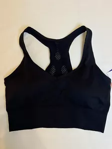 Joy Lab Women Sports Bra Seamless Moisture Wicking Racerback Black XL - Picture 1 of 6