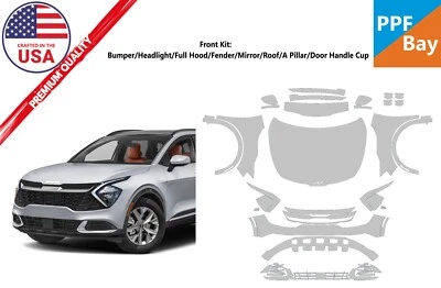 For KIA Sportage SX/SX Prestige 2023-2025 Front Paint Protection Film PreCut PPF - Image 1 of 4