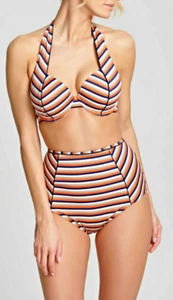 Panache Summer Neckholder Schalen Bikini Set Gr.80I UK36G + TaillenSlip L UK 14 - Picture 1 of 9