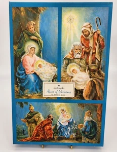Vintage 1950er Jahre Markenzeichen Geist von Weihnachten Krippe Weihnachtskarten in OVP - Bild 1 von 23