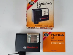 Botas de Colección Photoflash 18 Unidad de Flash Electrónico y Hot Shoe Cable Sincronizado Japón - Imagen 1 de 18