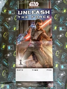 Poster promozionale negozio Star Wars Miniatures La Forza scatenato ""Libera la Forza - Foto 1 di 1