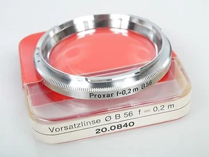 Lente de uña Zeiss Contarex Proxar f=0,2 m B56 Contarex Obj. Excelente y con lata - Imagen 1 de 2