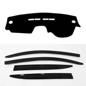 Smoke Tinted weather shields 4pcs with Dash Mats for 2014 - 2017 Renault Captur - Picture 1 of 10