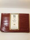 Wamsuta  300 Egyptian Cotton Xl Twin Fitted In Burgundy Never Opened