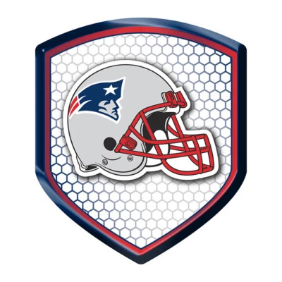 NFL New England Patriots 3D ESCUDO REFLECTOR Auto Coche Emblema Calcomanía Fútbol Foto 1 de 3