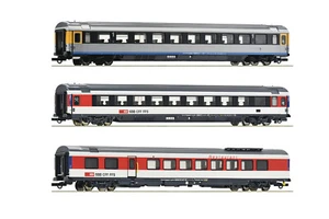 Roco H0 74021 EuroCity juego de coches EC 7 "Hamburgo-Chur" de SBB 1:87 - NUEVO + EMBALAJE ORIGINAL - Imagen 1 de 1