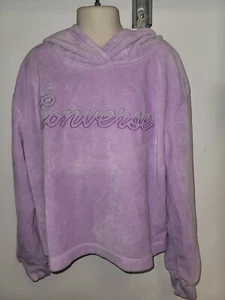 CONVERSE Girls Sweatshirt Hoodie SZ M (10-12YRS) lavender 💜 MiNT  - Picture 1 of 5
