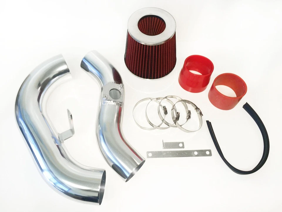 RED For 2002-2007 Subaru Impreza WRX STI 2.0L 2.5L Cold Air Intake Kit + Filter - Image 1 of 1