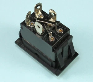 MOMENTARY Black Rocker Switch for Polarity Reversing DC Motor (ON) OFF (ON) - Picture 1 of 3