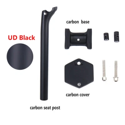 UD Carbon Bicycle Seatpost Offset 20mm MTB Road Bike Seat Post 27.2/30.9/31.6mm - Image 1 of 4