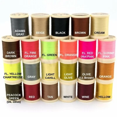 DANVILLE 6/0 FLYMASTER THREAD - Fly Tying Jig - 70 Denier - 23 Colors Available! - Image 1 of 2