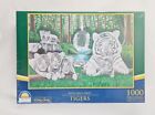 New - Silvio Irilli Tigers Jigsaw Puzzle Art 1000 Pieces White Tiger with Cubs
