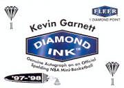 1997-98 Fleer Diamond Ink Timberwolves Basketball Card #5A Kevin Garnett 1pt.