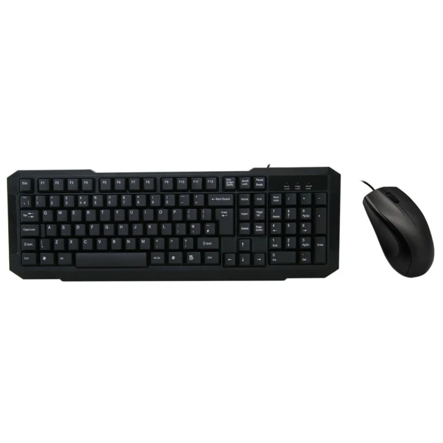 CiT KBMS-001 - USB Keyboard and Mouse Combo - Black
