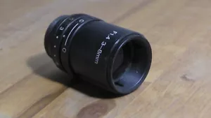 obiettivo c mount cs mount cctv lens kowa f 1,4 3-8mm - Picture 1 of 1