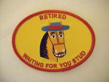 New Women Gold Horse Retired Waiting 4U Stud Gold Patch