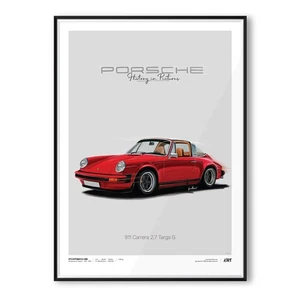 Rennwagen Poster - Retro Sportwagen Wandbild Druck - Geschenk für Fans Deko - Bild 1 von 5