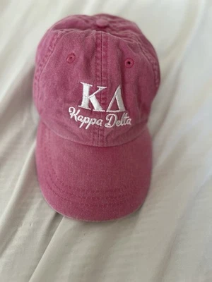 Kappa Delta Hat Cap Adjustable Pink Embroidered  Foto 1 de 4