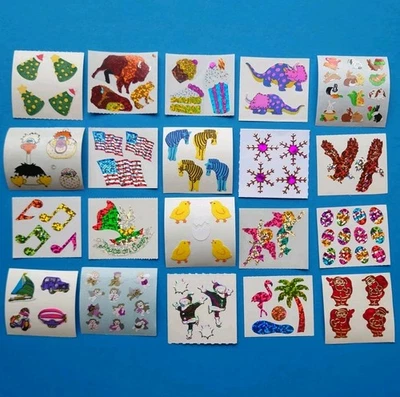 Stickerset 20x Stickeralbum Sticker Vintage 90er Jahre Mix Stickersammlung  - Bild 1 von 3