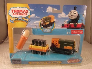 FISHER PRICE THOMAS & FRIENDS TAKE N PLAY IRON ARRY'S OILY MESS TRAIN - Picture 1 of 1