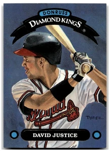 1992 Donruss #DK-6 David Justice Diamond Kings R11737 - Picture 1 of 2
