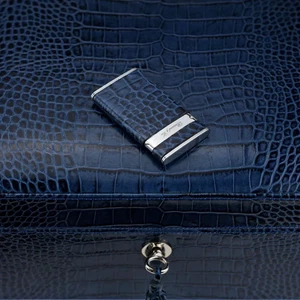 Brizard cigar humidor -Indigo Croco Pattern 30 / 40 ct with lighter USA - Picture 1 of 5