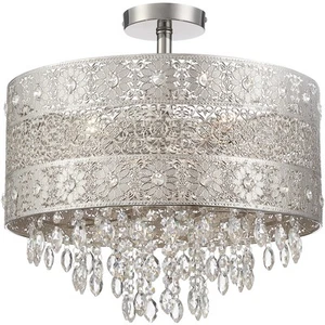 Lite Source LS-5495 Masura Flush Mount Polished Nickel - Picture 1 of 1