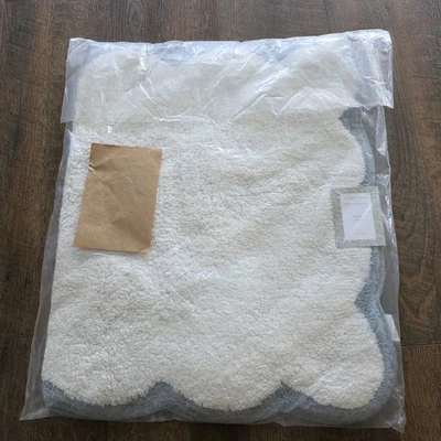 Alfombra de baño Pottery Barn Julia Berolzheimer Lucy vieira 21" x 34" azul nueva con etiquetas Foto 1 de 3