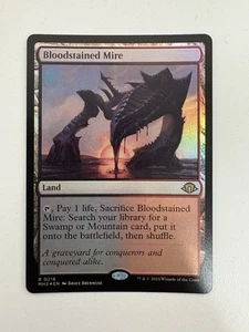 Bloodstained Mire Foil MTG Magic the Gathering Card NM Near Mint MH3 - Picture 1 of 1