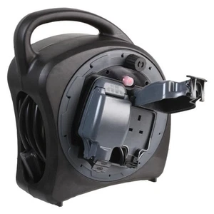 PRO ELEC - Penggulung Kabel 2-Gang Luaran, IP54, Hitam, 25m - Picture 1 of 1
