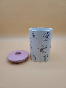 Peanuts New 2020 Gibson Snoopy & Woodstock Ceramic Easter Jar With Lid. - Picture 1 of 13